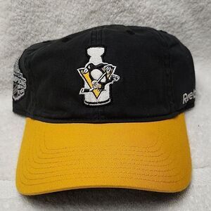Reebok Pittsburgh Penguins 2017 Stanley Cup Sliderback Hat - New